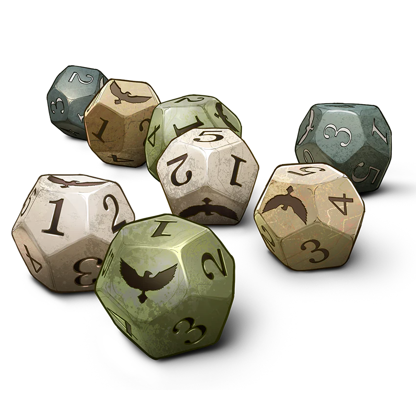 Legend in the Mist River Pebble Dice