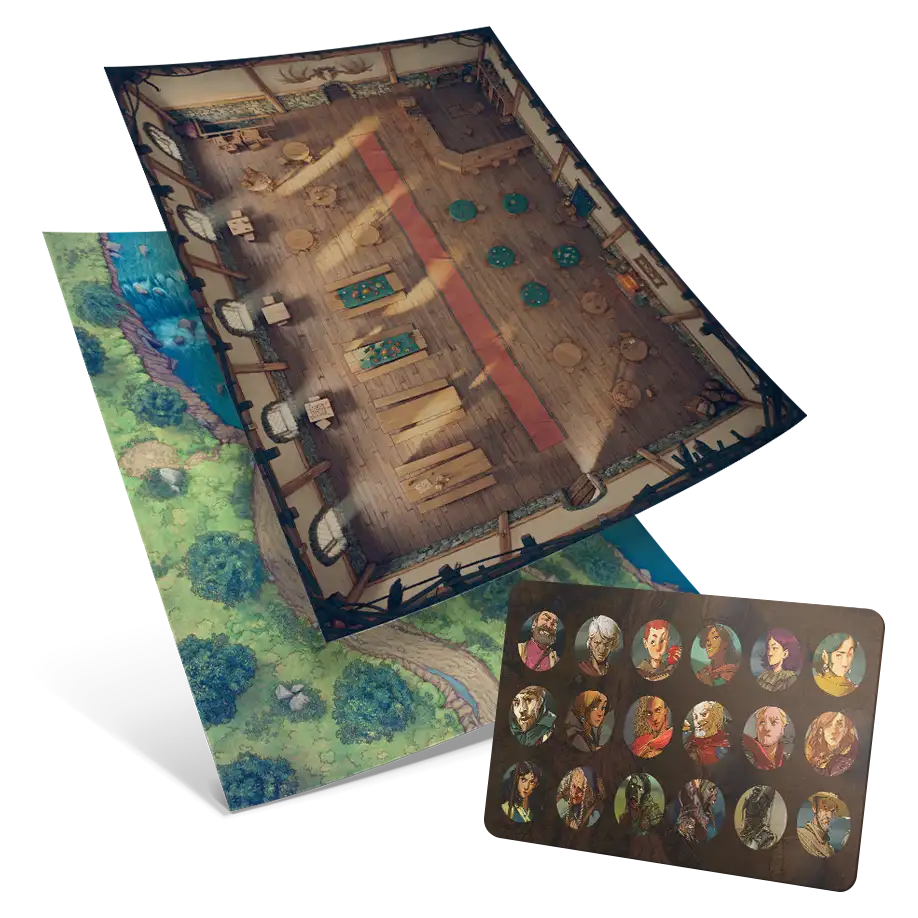 Legend in the Mist Scene Maps and Tokens