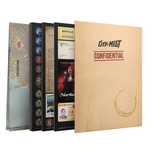 City of Mist Nights of Payne Crime Board Map