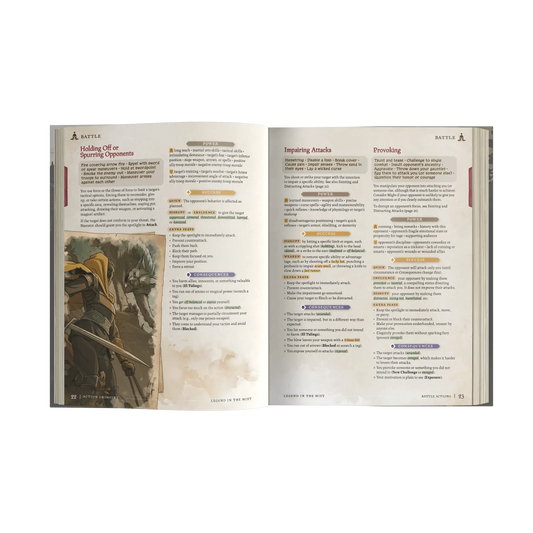 Legend in the Mist Action Grimoire