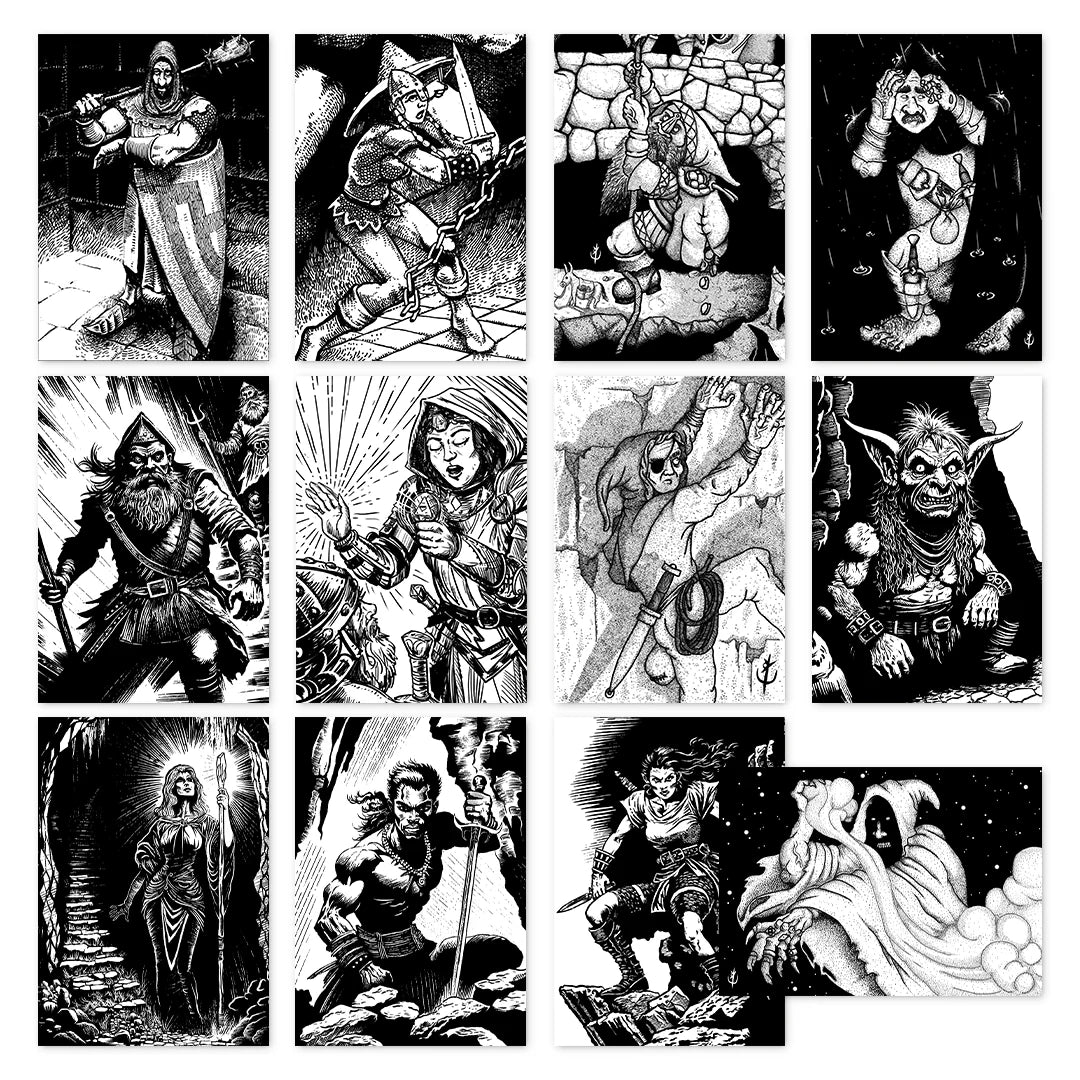 Shadowdark Premade Character Cards