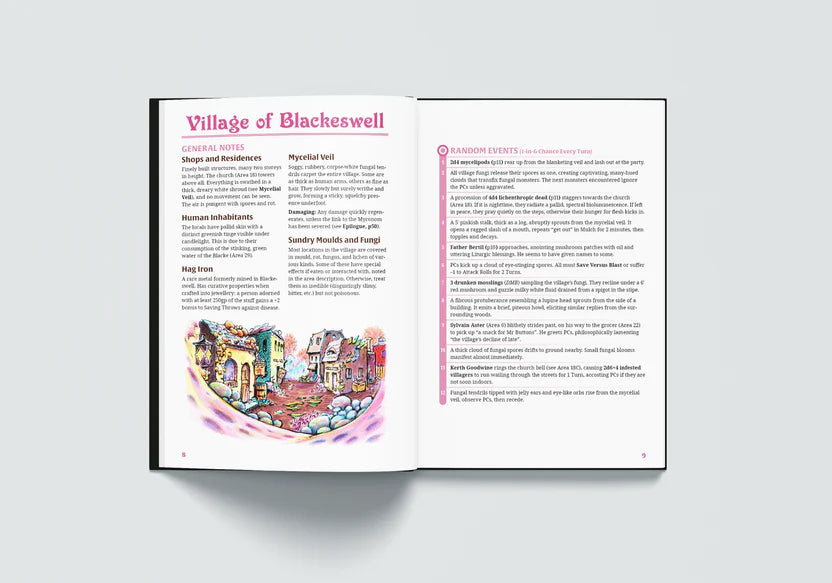 Dolmenwood Official Adventure Scenario: The Fungus That Came to Blackeswell